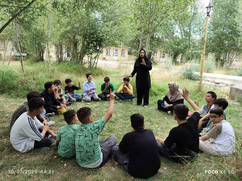 اردوی فرهنگی تفریحی اعضای مرکز شماره ۴ کانون اردبیل در اردوگاه «فرزندان امام خمینی (ره)» نیر