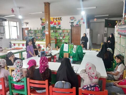 گزارش تصویری «قصهگویی با کاروان کربلا»؛ روایت عاشورا از نگاه حضرت رقیه (س)