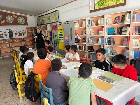 گزارش تصویری «قصهگویی با کاروان کربلا»؛ روایت عاشورا از نگاه حضرت رقیه (س)