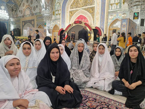سفر فرهنگی زیارتی اعضای دختر کانون دولت‌آباد نمین به مشهد مقدس