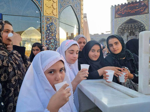 سفر فرهنگی زیارتی اعضای دختر کانون دولت‌آباد نمین به مشهد مقدس