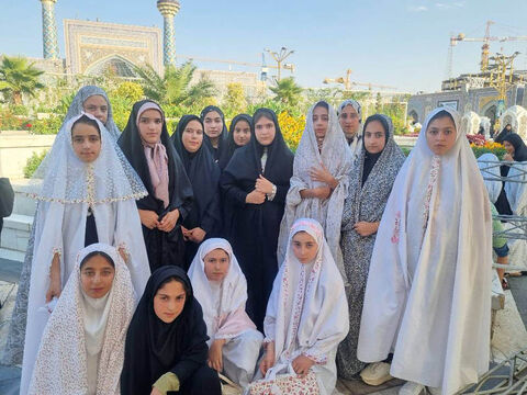 سفر فرهنگی زیارتی اعضای دختر کانون دولت‌آباد نمین به مشهد مقدس