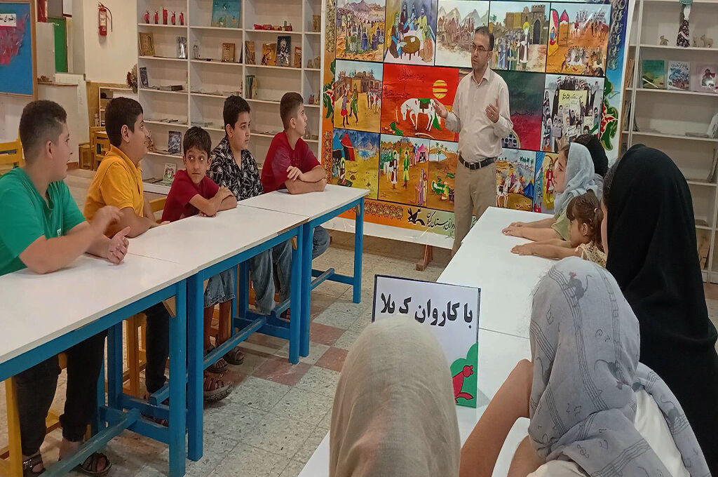 «با کاروان کربلا»در مراکز کانون گیلان؛ دل‌های کوچک، میزبان داغ بزرگ عاشورا