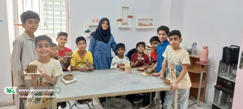 مرکز تخصصی سفال کانون سیستان و بلوچستان میزبان کودکان و نوجوانان در روزهای گرم تابستان و اوقات فراغت