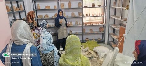 مرکز تخصصی سفال کانون سیستان و بلوچستان میزبان کودکان و نوجوانان در روزهای گرم تابستان و اوقات فراغت