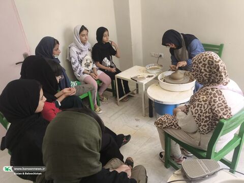 مرکز تخصصی سفال کانون سیستان و بلوچستان میزبان کودکان و نوجوانان در روزهای گرم تابستان و اوقات فراغت