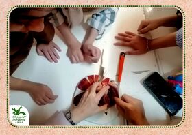 حضور اعضای مرکز فرهنگی هنری شماره ۴ قم در ویژه برنامه ی روز اهدای خون