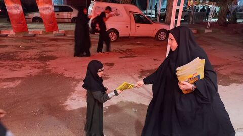 موکب اربعینی کانون پرورش فکری خوزستان در مرز چذابه «روز اول»