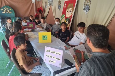 فعالیت موکب «میهمانان کوچک امام حسین(ع)» کانون استان آذربایجان غربی در پایانه مرزی تمرچین پیرانشهر