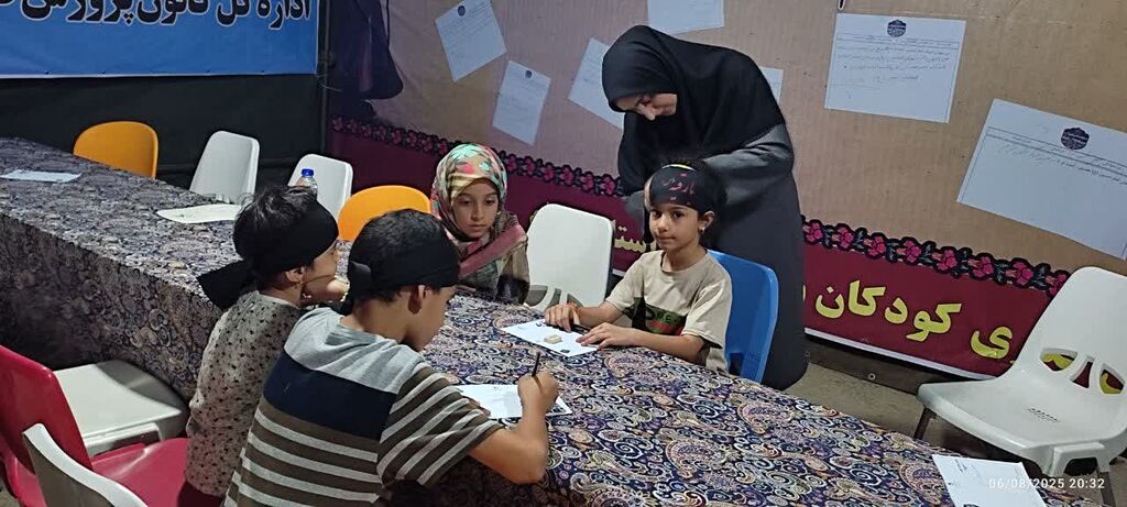 مهر و معنویت کانون ایلام برای زائران کوچک حسینی