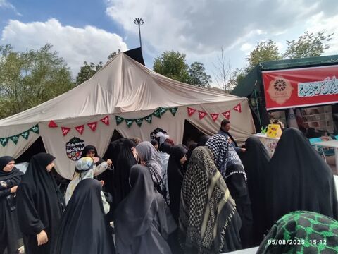 فعالیت موکب «میهمانان کوچک امام حسین(ع)» کانون استان آذربایجان غربی در پایانه مرزی تمرچین پیرانشهر