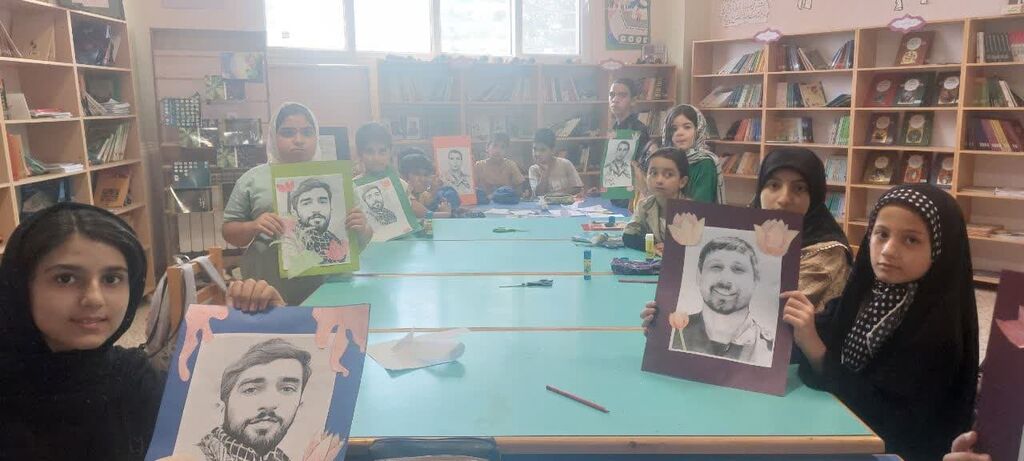 بزرگداشت شهدای مدافع حرم با حضور کودکان و نوجوانان گالیکشی