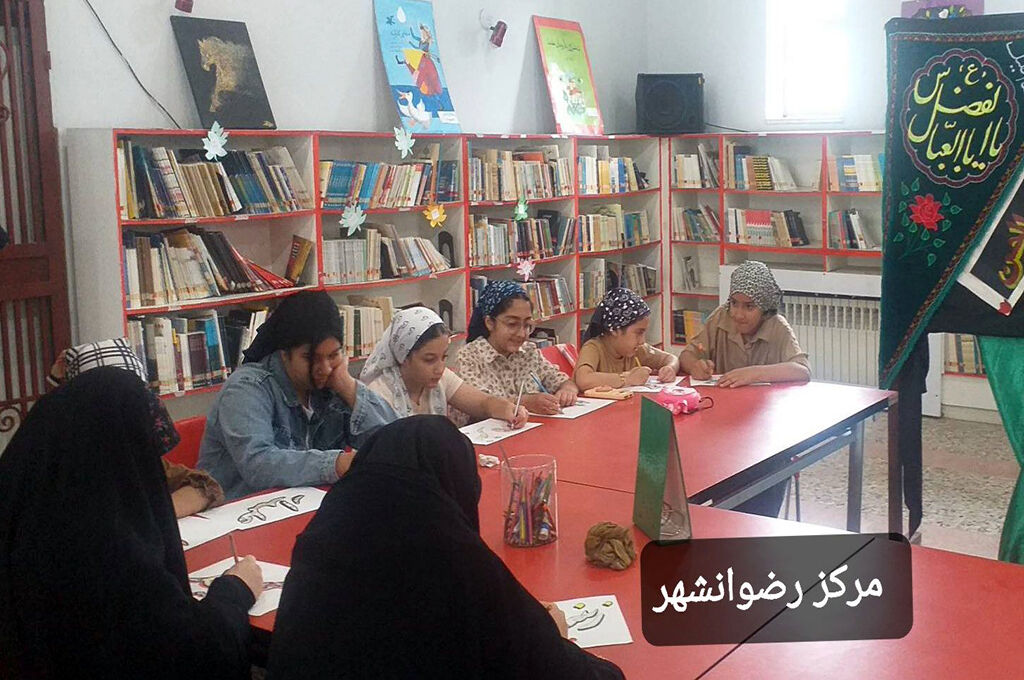 «نقش عشق» در قاب هنر؛ اربعین به روایت اعضای کودک ونوجوان کانون رضوانشهر