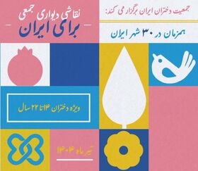نقاشی گروهی دیواری دختران مرکز ۳۰  استان تهران