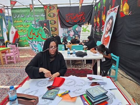 موکب فرهنگی کانون استان اصفهان در مرز باشماق میزبان زائران اربعین است/۲