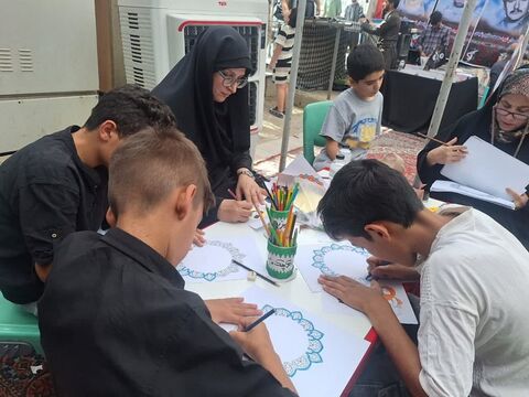 موکب فرهنگی کانون استان اصفهان در مرز باشماق میزبان زائران اربعین است/۲