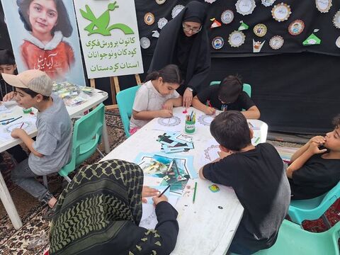 موکب فرهنگی کانون استان اصفهان در مرز باشماق میزبان زائران اربعین است/۲