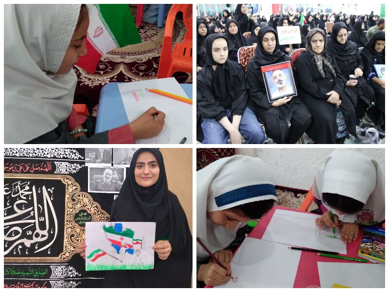 کودکان خلخالی با نقاشی یاد شهدای حمله رژیم صهیونیستی را گرامی داشتند