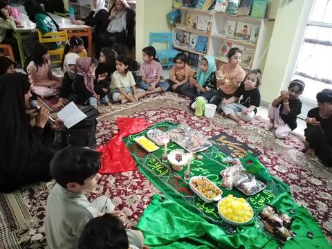 گزارش تصویری/کانونی های  مرکزحاجی آباد میهمان سفره بزرگترین دختر عالم حضرت رقیه (س) شدند