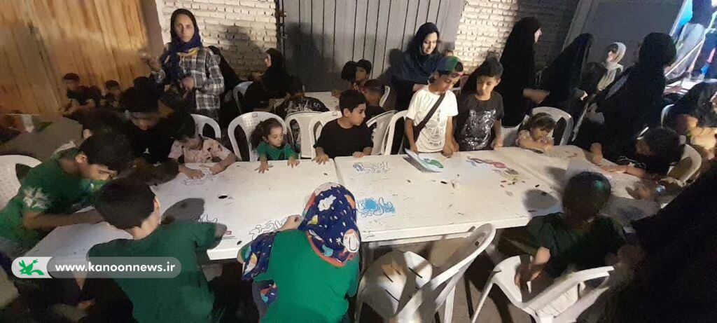 برپایی موکب بچههای اربعین در خیابان اربعین گرگان