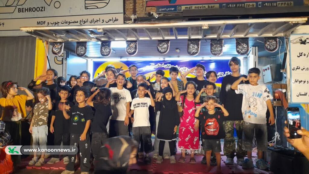 برپایی موکب بچههای اربعین در خیابان اربعین گرگان