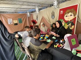 فعالیت موکب «میهمانان کوچک امام حسین(ع)» کانون استان آذربایجان غربی در پایانه مرزی تمرچین پیرانشهر