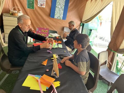 فعالیت موکب «میهمانان کوچک امام حسین(ع)» کانون استان آذربایجان غربی در پایانه مرزی تمرچین پیرانشهر