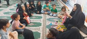 حضور مسئول مرکز فرهنگی هنری سرابله درزائرسرای خادمین بهشت