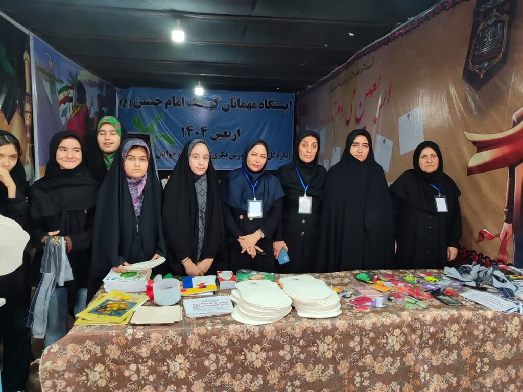 بازدید امامجمعه ایلام و سارا فلاحی از موکب حضرت قاسم(ع) در مسیر زائران اربعین