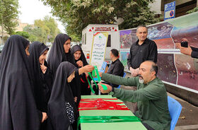ایستگاه فرهنگی کانون اردبیل در مراسم پیاده‌روی جاماندگان اربعین