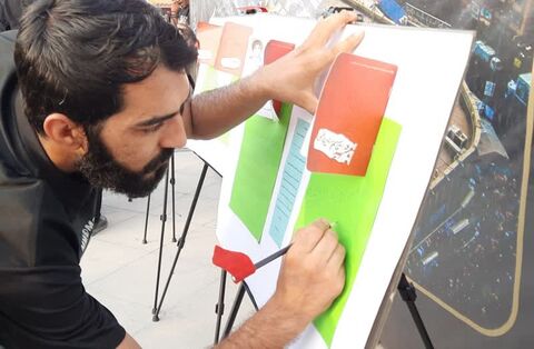 گزارش تصویری/برپایی موکب کانون پرورش فکری کودکان و نوجوانان هرمزگان توسط اعضا نوجوان