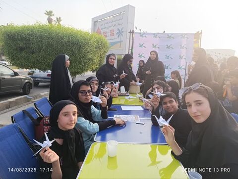 گزارش تصویری/برپایی موکب کانون پرورش فکری کودکان و نوجوانان هرمزگان توسط اعضا نوجوان