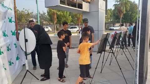 گزارش تصویری/برپایی موکب کانون پرورش فکری کودکان و نوجوانان هرمزگان توسط اعضا نوجوان