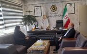 دیدار سرپرست کانون پرورش فکری استان با مدیرکل نهاد کتابخانه‌های عمومی استان