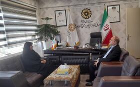 دیدار سرپرست کانون پرورش فکری استان با مدیرکل نهاد کتابخانه‌های عمومی استان