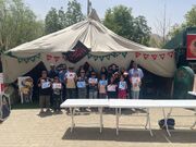 بازدید سرپرست کانون استان از موکب کانون پرورش فکری در پایانه مرزی تمرچین