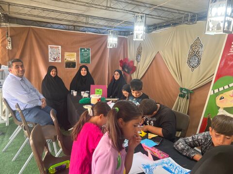 حضور سرپرست کانون استان آذربایجان شرقی در موکب کانون پرورش فکری کودکان ونوجوانان «میهمانان کوچک امام حسین» در پایانه  مرزی تمرچین