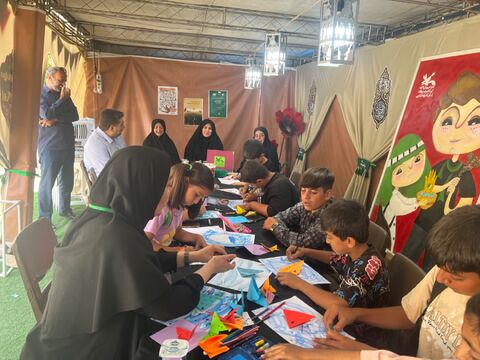 حضور سرپرست کانون استان آذربایجان شرقی در موکب کانون پرورش فکری کودکان ونوجوانان «میهمانان کوچک امام حسین» در پایانه  مرزی تمرچین
