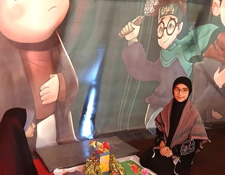 هستی کانونیار مرکز ۴۳ تهران در موکب کربلا