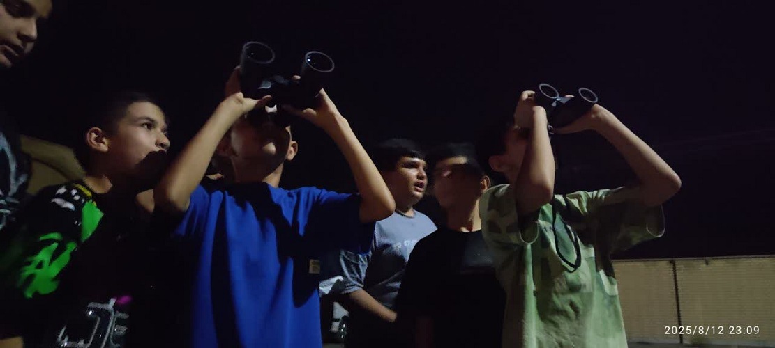 اردوی علمی و نجومی رصد «شهاب باران بَرساوُشی» در مراکز باغبادران و دهاقان برگزار شد