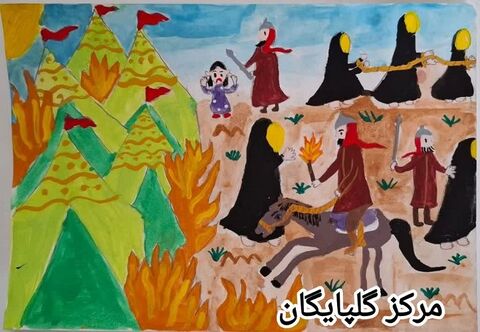 نمایشگاه آثار همایش هنرهای تجسمی " بیرق غریب" به مناسبت اربعین حسینی/ بخش اول