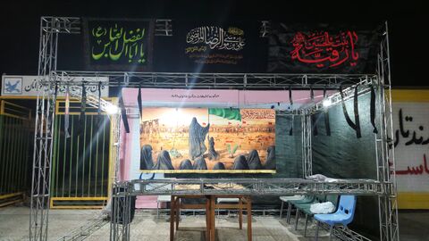 برپایی موکب فرهنگی کانون پرورش فکری آبادان به مناسبت شهادت امام رضا (ع)