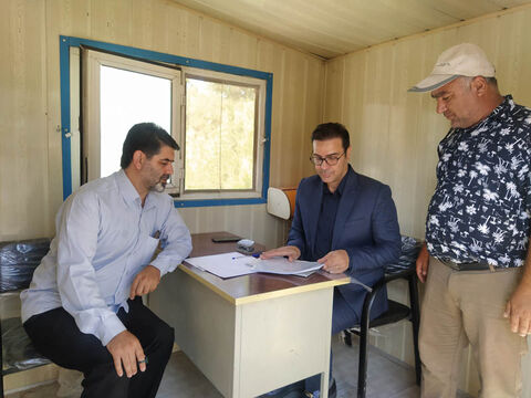 بازدید رئیس اداره نظارت بر طرح‌های عمرانی کانون از پردیس فرهنگی‌هنری اردبیل