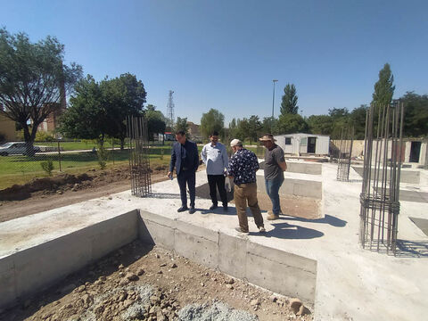 بازدید رئیس اداره نظارت بر طرح‌های عمرانی کانون از پردیس فرهنگی‌هنری اردبیل