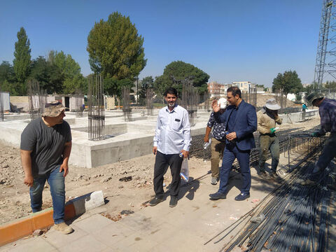 بازدید رئیس اداره نظارت بر طرح‌های عمرانی کانون از پردیس فرهنگی‌هنری اردبیل