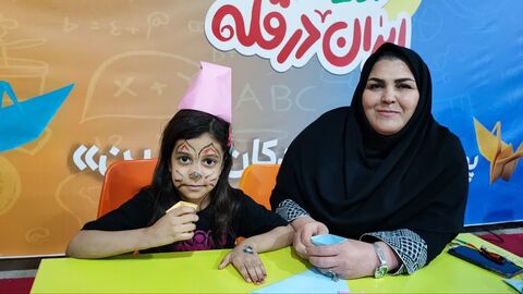 غرفه کودک و نوجوان کانون پرورش فکری در نمایشگاه دستاوردهای دولت در استان خوزستان