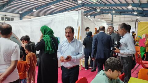 غرفه کودک و نوجوان کانون پرورش فکری در نمایشگاه دستاوردهای دولت در استان خوزستان