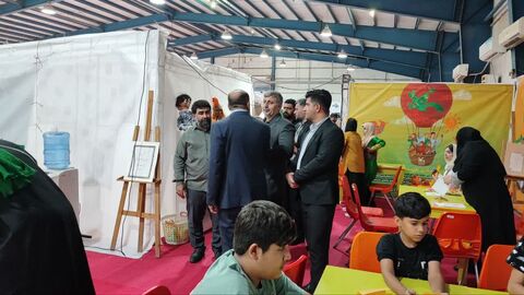 غرفه کودک و نوجوان کانون پرورش فکری در نمایشگاه دستاوردهای دولت در استان خوزستان