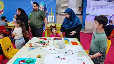 غرفه کودک و نوجوان کانون پرورش فکری در نمایشگاه دستاوردهای دولت در استان خوزستان