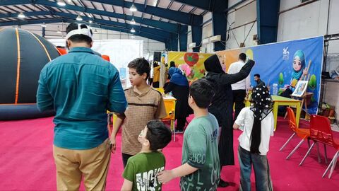 غرفه کودک و نوجوان کانون پرورش فکری در نمایشگاه دستاوردهای دولت در استان خوزستان